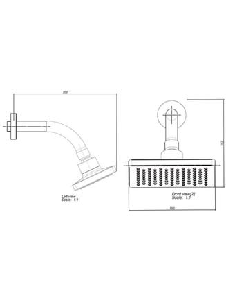 Imagem de Chuveiro Deca com Tubo de Parede Flex Cromado - 1965.C.STD