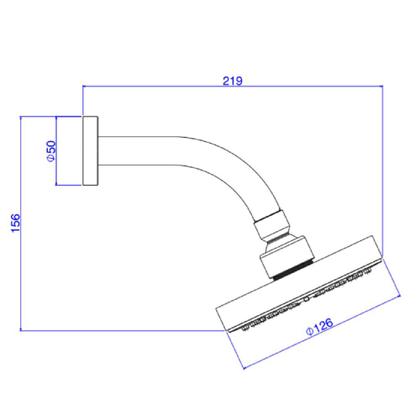 Imagem de Chuveiro Deca Flex Com Tubo Parede Cromado 1955.c.std