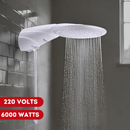 Imagem de Chuveiro Ducha Advanced Blindado Eletrônico Branco 220v 6000w Lorenzetti