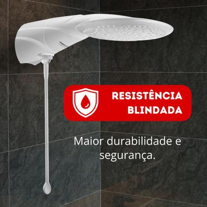 Imagem de Chuveiro Ducha Advanced Blindado Eletrônico Branco 220v 6000w Lorenzetti