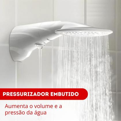 Imagem de Chuveiro Ducha Advanced Turbo Multitemperaturas Branco Pressurizador 220v 7500w Lorenzetti