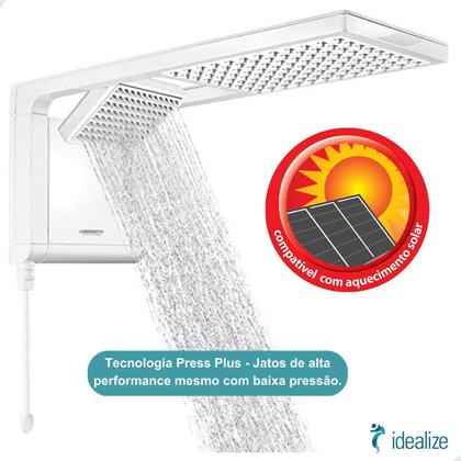 Imagem de Chuveiro Ducha Elétrico Acqua Duo Ultra Branco 220v 7800w Lorenzetti