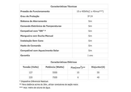 Imagem de Chuveiro Ducha Eletrônica Advanced 127v Branco - Lorenzetti