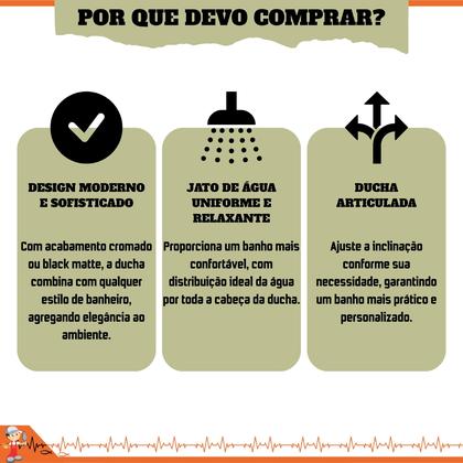 Imagem de Chuveiro Ducha Fria Articulada Acqua Plus Compacta E Moderna