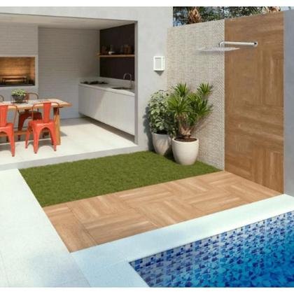 Imagem de Chuveiro Ducha Inox Quadrado 20x20 Cromado Banheiro Área Externa Piscina