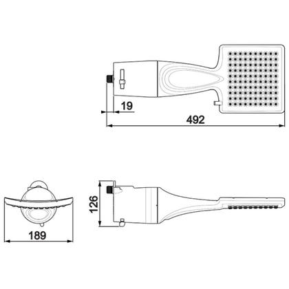 Imagem de Chuveiro Ducha Multitemperaturas Loren Shower Ultra Lorenzetti 220v 7500w Branco