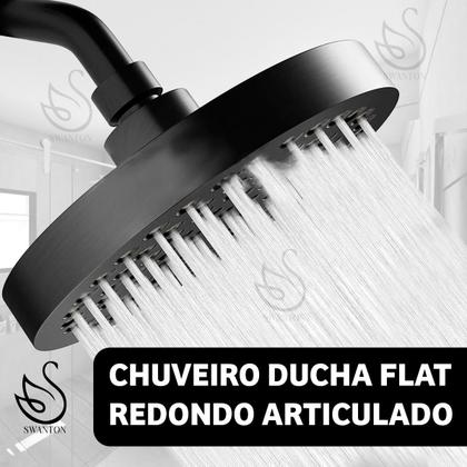 Imagem de Chuveiro Ducha Rendondo Banheiro Swanton Aquecedor Solar Gás