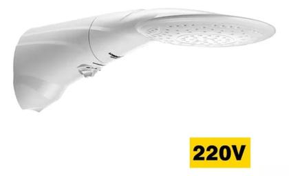 Imagem de Chuveiro Elétrico De Parede Lorenzetti Advanced Multitemperaturas Branco 6.4kw 220v