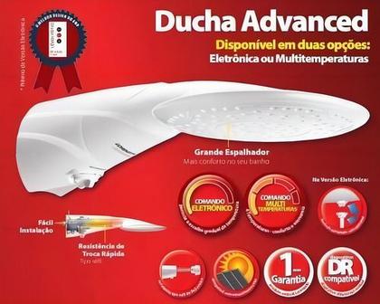 Imagem de Chuveiro Elétrico De Parede Lorenzetti Advanced Multitemperaturas Branco 6400k 220v