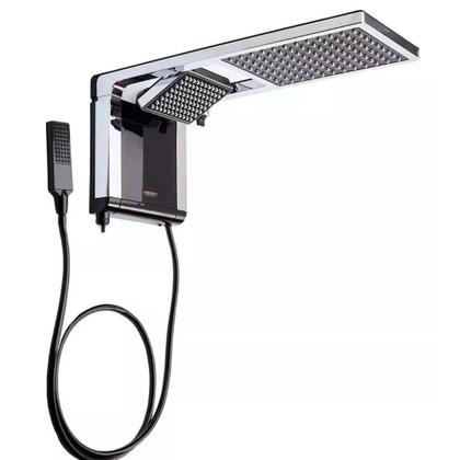 Imagem de Chuveiro Elétrico Lorenzetti Acqua Ultra Duo Preto Cromado