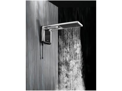 Imagem de Chuveiro Eletrônico Acqua Storm Ultra 7800W 220V Preto Cromado Lorenzetti
