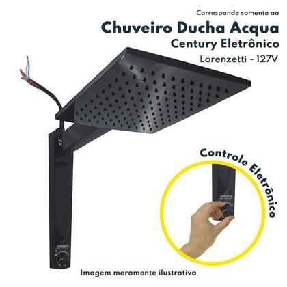 Imagem de Chuveiro Eletrônico De Alta Pressão Preto 127V 5500W Acqua Century Lorenzetti - ACQCENTURY