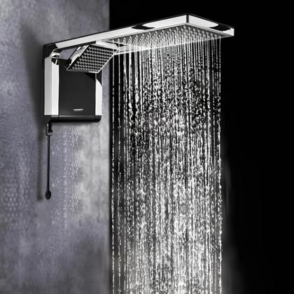 Imagem de Chuveiro Eletrônico Lorenzetti Acqua Duo Ultra Preto Cromado 5500w 127v