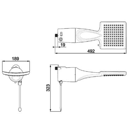 Imagem de Chuveiro Eletrônico Lorenzetti Loren Shower Ultra 7.500 W - 220v 