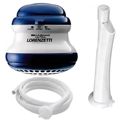 Imagem de Chuveiro Loren BEllo com cano cor AZUl Cano BRANCO 127 Volts 5500 Watts  LORENZETTI 