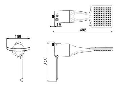Imagem de Chuveiro Loren Shower Ultra Eletrônico Lorenzetti 127v/220v