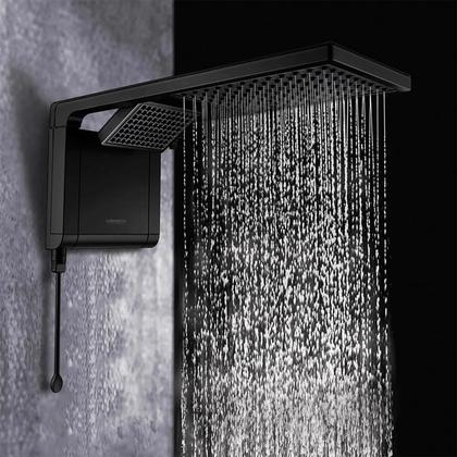 Imagem de Chuveiro Lorenzetti Acqua Duo Ultra Matte Black 220v 7800w