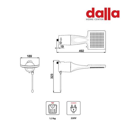 Imagem de Chuveiro Lorenzetti Loren Shower Eletrônico 220v 7500w