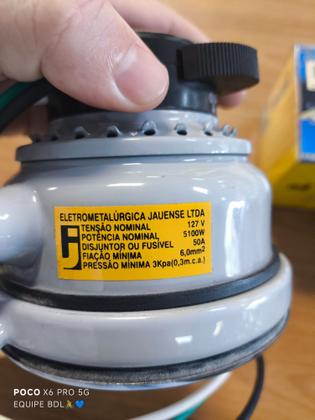 Imagem de Chuveiro Robot Aço 4 Temp. Automático Branco 220v / 6200w ou 127v / 5100W