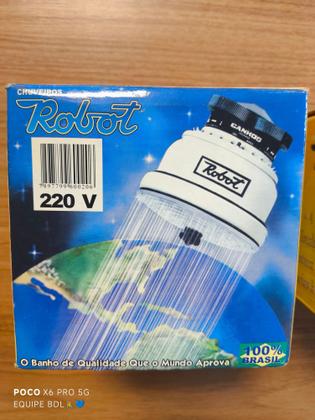 Imagem de Chuveiro Robot Aço 4 Temp. Automático Branco 220v / 6200w ou 127v / 5100W