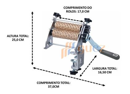 Imagem de Cilindro amaciador de carnes bife 17 cm máquina amassar bifes batedor