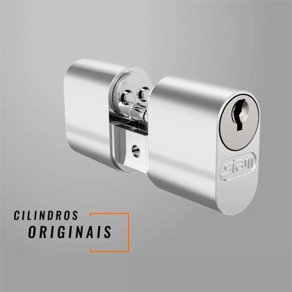 Imagem de Cilindro Cromado C/ 2 Chaves + Parafuso Original 1501 Kit 2