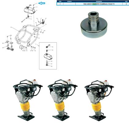 Imagem de Cilindro Da Embreagem 90mm Para Compactador Csm Cs73 E Cs78