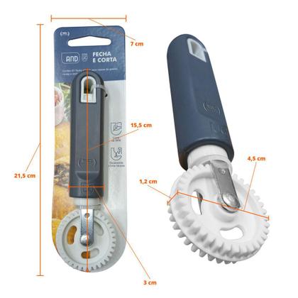 Imagem de Cilindro de Massas Elétrico Talharim Branco 28cm 220V Anodilar com Corta e Fecha