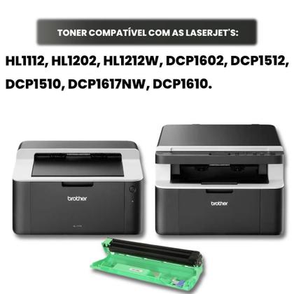 Imagem de Cilindro Fotocondutor Compatível Dr1060 Dcp1617 1602 Hl1112