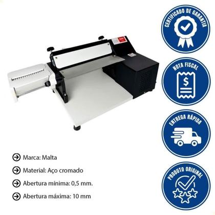 Imagem de Cilindro Laminador Elétrico Malta 28 Cm Com Cortador De Talharim Preto 220V 3127003