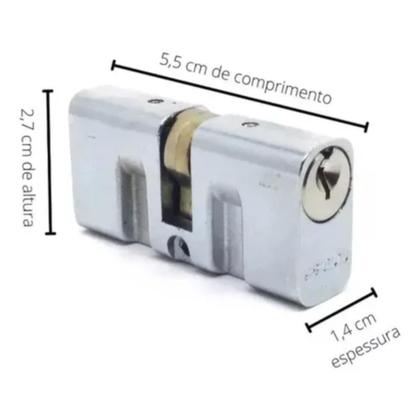 Imagem de Cilindro Miolo Para Fechadura Pado Original 55 Mm