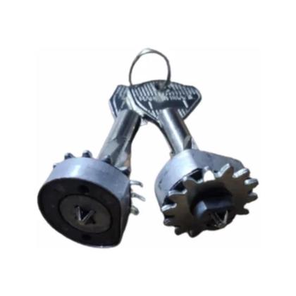 Imagem de Cilindro Polyforte P/ Trava Lateral Porta De Rolo Par