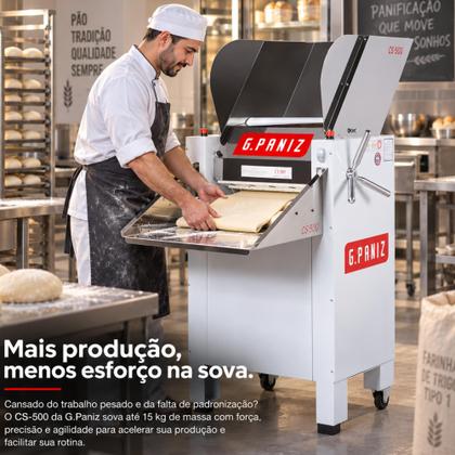 Imagem de Cilindro Sovador Cs-500 Epoxi Bandeja Inox 2X1,5 Cavalo 220V Trifasico - Gpaniz