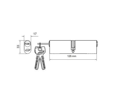 Imagem de Cilindro tambor miolo imab 4800 125 mm (12,5cm) multiponto cromado cr