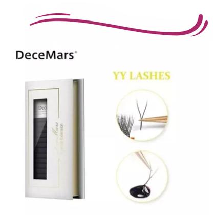 Imagem de Cílios Dece Mars Y D 0,07 12mm Extensão Alongamento