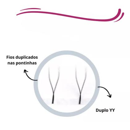 Imagem de Cílios Dece Mars Y D 0,07 12mm Extensão Alongamento