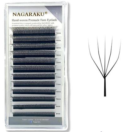Imagem de Cílios Nagaraku volume Egípcio W 5D novidade mix e unitário