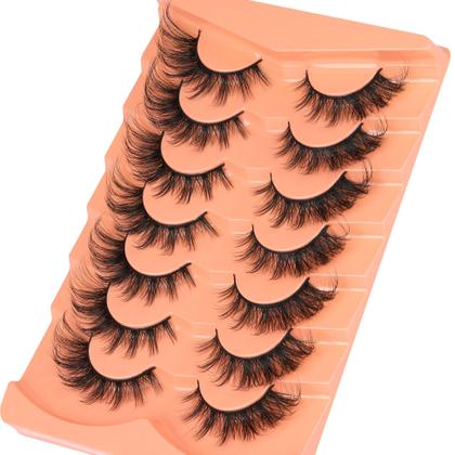 Imagem de Cílios postiços ALICROWN Wispy Lashes Natural Look 7 pares