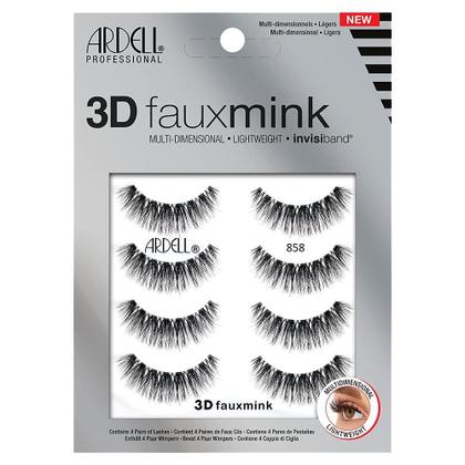 Imagem de Cílios postiços Ardell 3D Faux Mink 858 4 pares