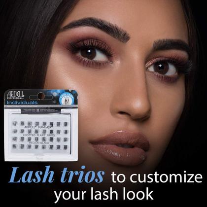 Imagem de Cílios postiços Ardell Individual Lashes Trios Medium Black, pacote com 4
