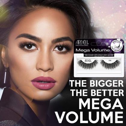 Imagem de Cílios postiços Ardell Mega Volume Lash 258 com Curl 4 pares