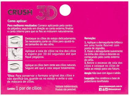 Imagem de Cílios Postiços Volumosos 3D Inteiro