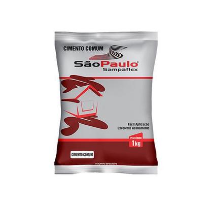 Imagem de Cimento Comum Cinza Saco 1kg Sampaflex Prático e Qualidade