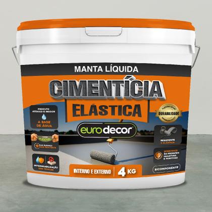 Imagem de Cimento Elástico 4 Kilo Cinza - 06.01.05.0001 - EURODECOR