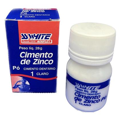 Imagem de Cimento Fosfato de Zinco Pó Claro 28g Restauração Temporária SSWhite