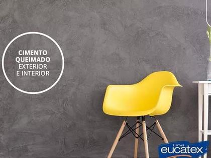 Imagem de Cimento Queimado 3,7kg Perolizado Eucatex Interior e Exterior