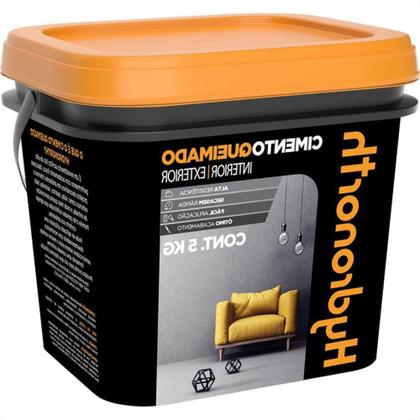 Imagem de Cimento Queimado Cinza Hydronorth Fosco Garoa De Inverno 5Kg