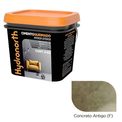 Imagem de Cimento Queimado Fosco Concreto Antigo Galão Plástico 5kg  Hydronorth
