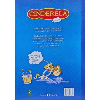 Imagem de Cinderela Em Quadrinhos Adaptação do Clássico da Literatura de Charles Perrault