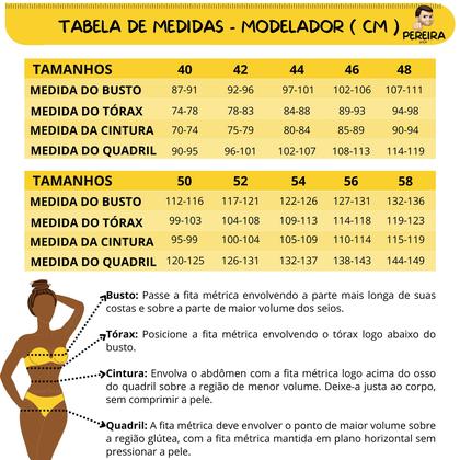 Imagem de Cinta Body Bory Bori Modelador Modeladora Macaquinho Plus Size Com Bojo Tamanho 48 ao 54 Ref 350842